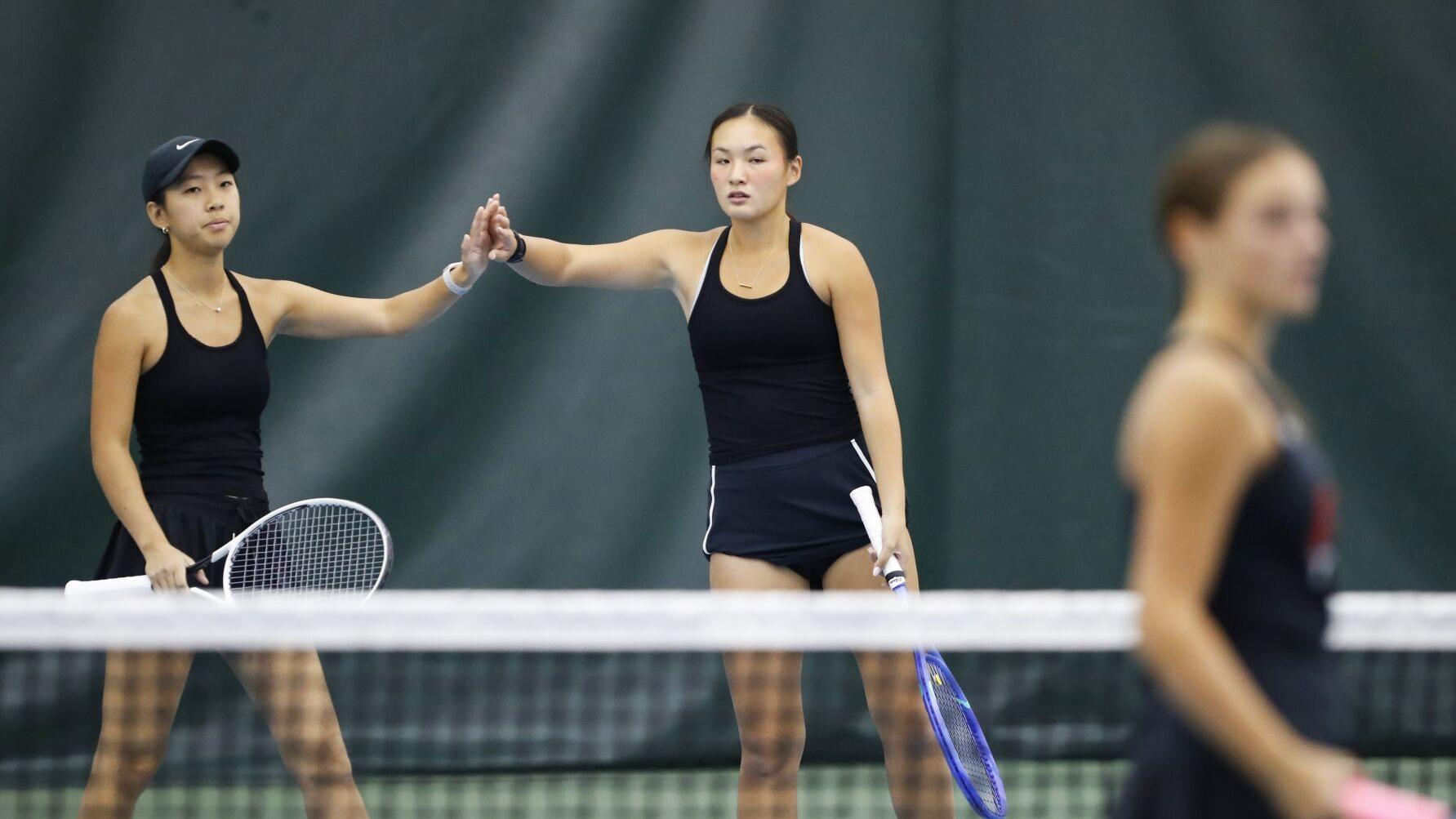 Ladue takes shot at second girls team tennis triple crown in four seasons